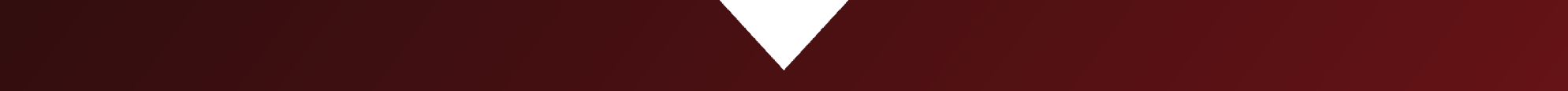 Abstract red shape with white inverted triangle at the top center.